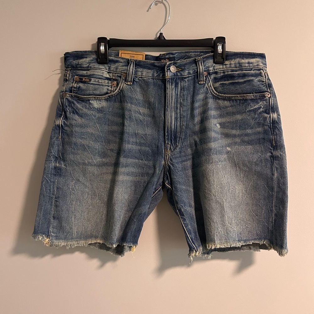 Polo Ralph Lauren Distressed Blue Jean Shorts